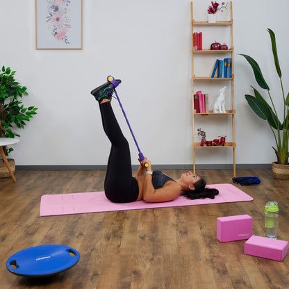 Multifunktionellt Träningsband – Motståndsband för Helkroppsträning med Fotpedal