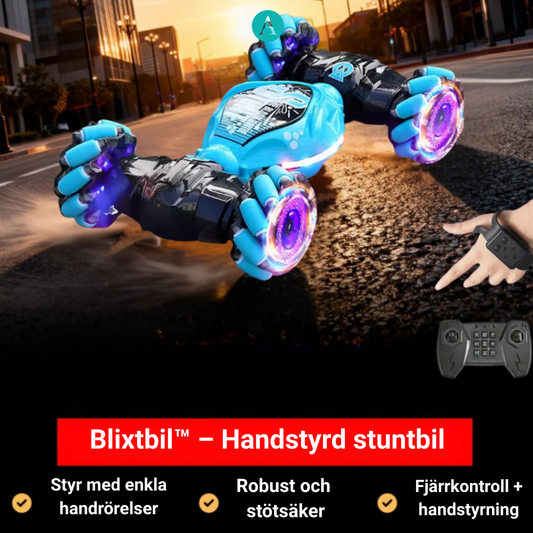 Blixtbil™ - Handstyrd stuntbil som reagerar på varje rörelse