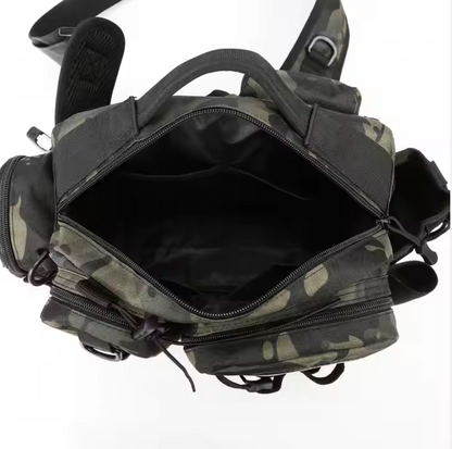 Kompakt Fiskeutrustningsväska – Bärbar Fisketaske för Fiskespön och Tillbehör