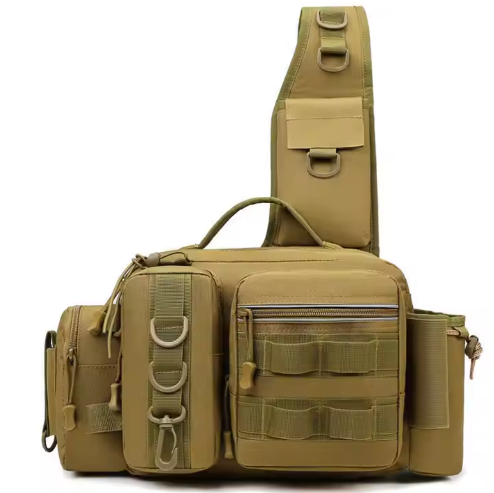 Kompakt Fiskeutrustningsväska – Bärbar Fisketaske för Fiskespön och Tillbehör