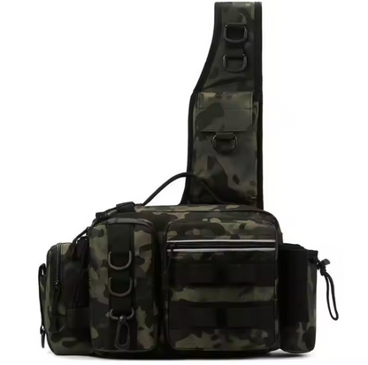 Kompakt Fiskeutrustningsväska – Bärbar Fisketaske för Fiskespön och Tillbehör