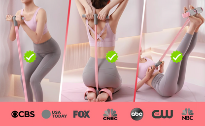 Multifunktionellt Träningsband – Motståndsband för Helkroppsträning med Fotpedal