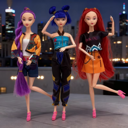 K-pop Hunter Edition leksaksdockor med musikfunktion