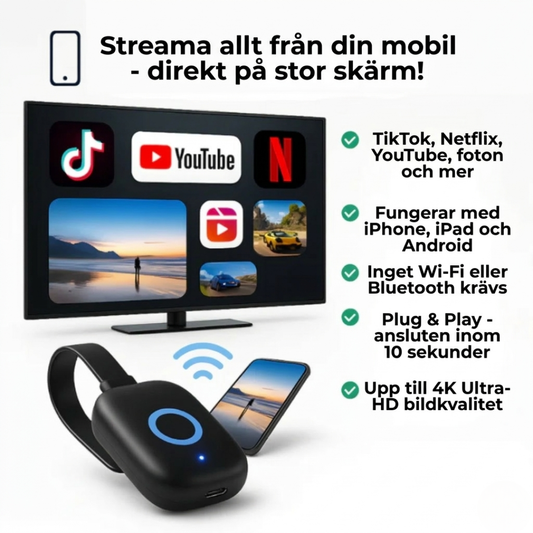 SpegelVän™ – Trådlös Skärmspegling till TV