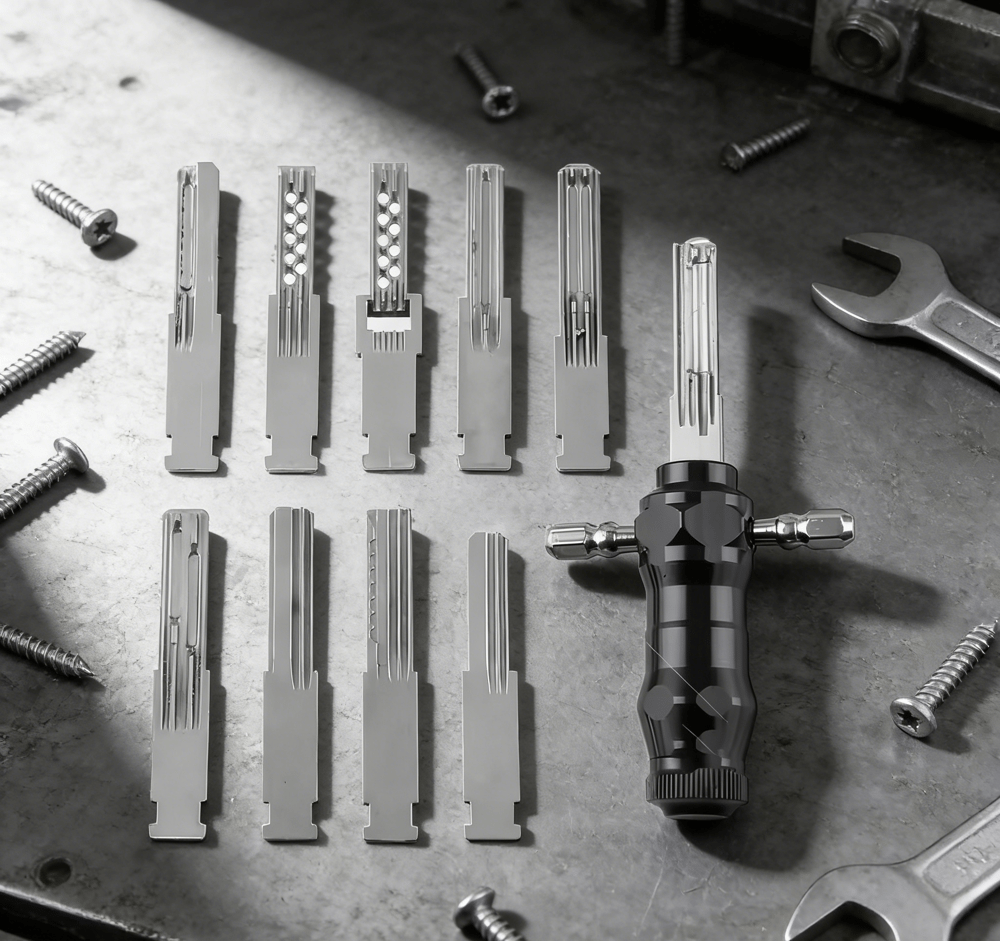 LockPro™ – Kompakt 9-i-1 rörformat lockpick-set