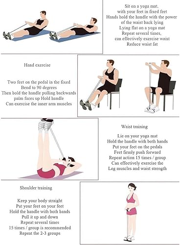 Multifunktionellt Träningsband – Motståndsband för Helkroppsträning med Fotpedal