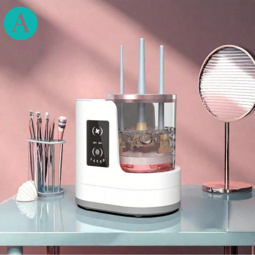 KlarHy Pro™ – Automatisk Sminkborstrengörare (Ren på 30 Sekunder)