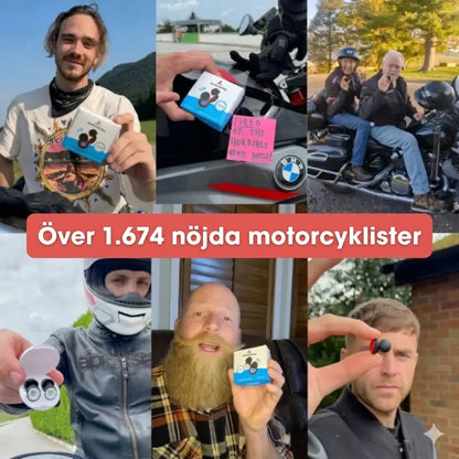 KlarLjud™ – Smarta Brusreducerande MC-Öronproppar