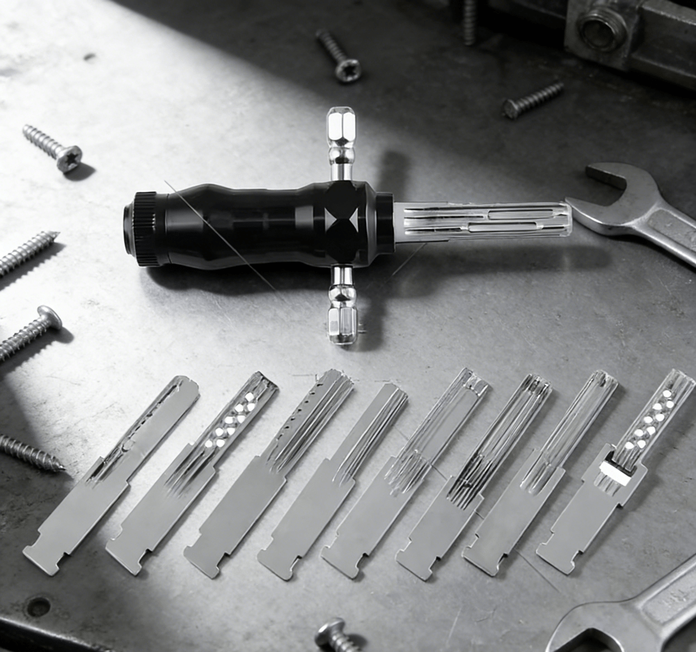 LockPro™ – Kompakt 9-i-1 rörformat lockpick-set