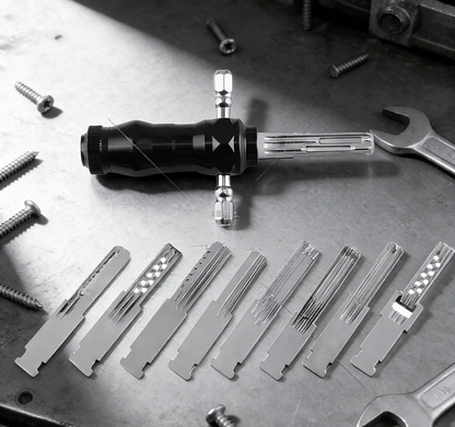 LockPro™ – Kompakt 9-i-1 rörformat lockpick-set