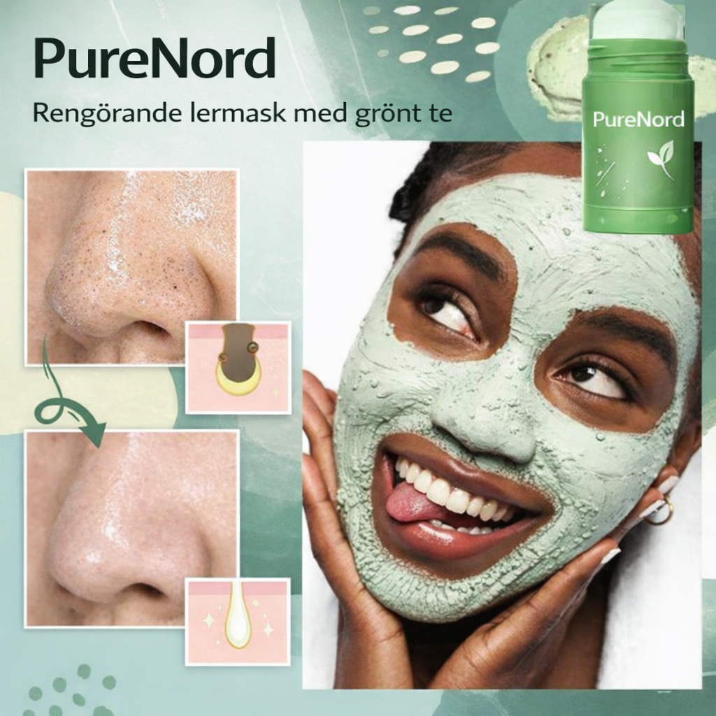 PureNord™ – Fast ansiktsrengöring med grönt te för djuprengöring av porer