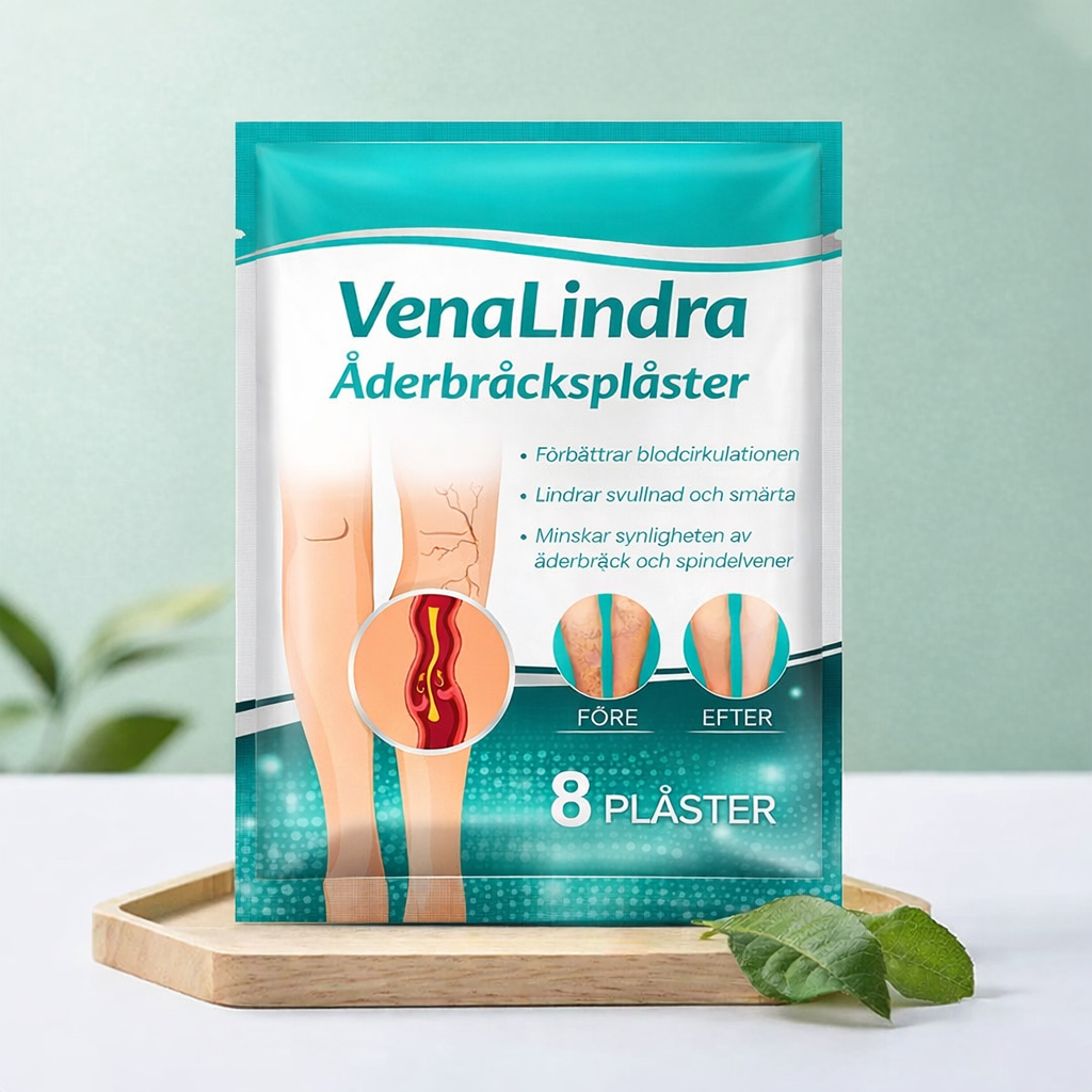 VenaLindra™ – Mikronålsplåster för stöd av vener och lindring av tunga ben