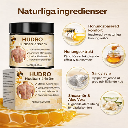 HudRo™ – Återuppbyggande Hudbarriärkräm för Torr och Känslig Hud