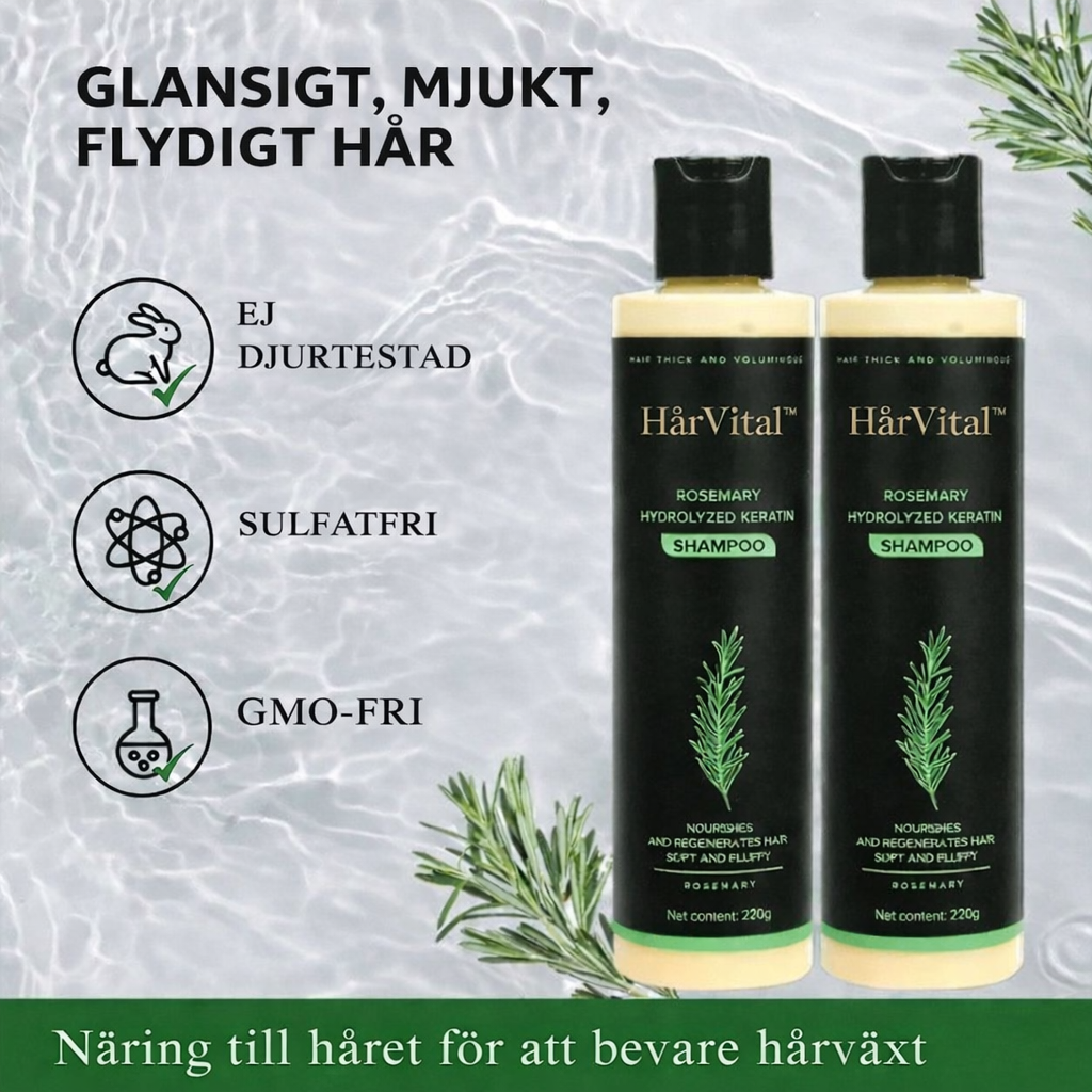 HårVital™ – Rosmarinschampo för Hårväxt och Hälsosam Hårbotten