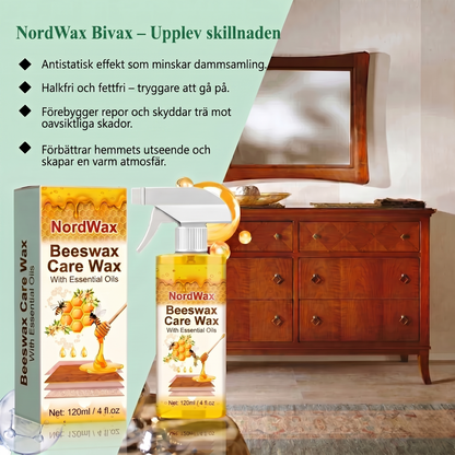 NordWax™ - Allt-i-ett bivaxspray för trävård