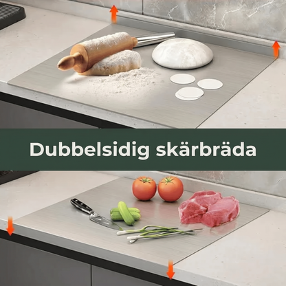 StålSkær™ – Premium skärbräda i livsmedelsgodkänt rostfritt stål