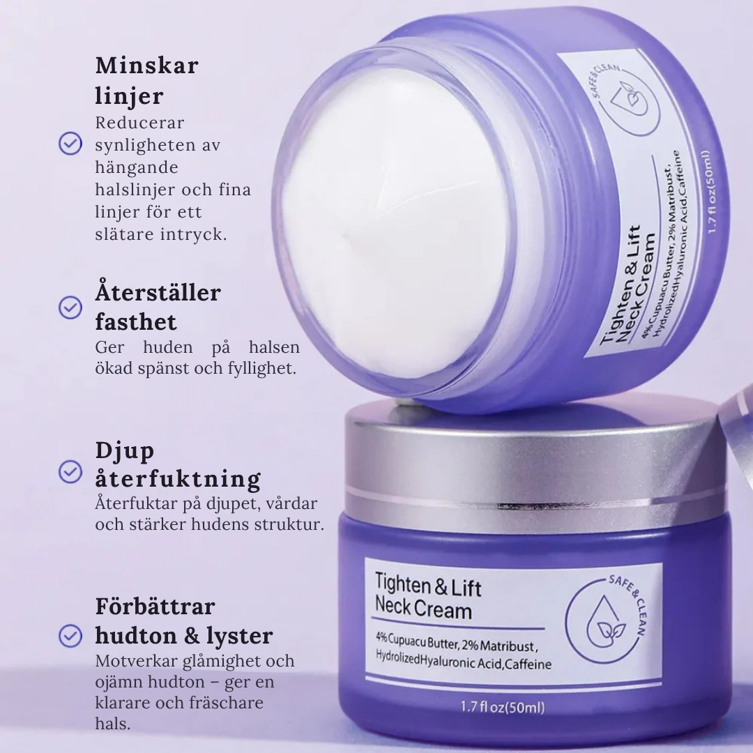 HalsLyft™ – Uppstramande Hals- & Dekolletagekräm