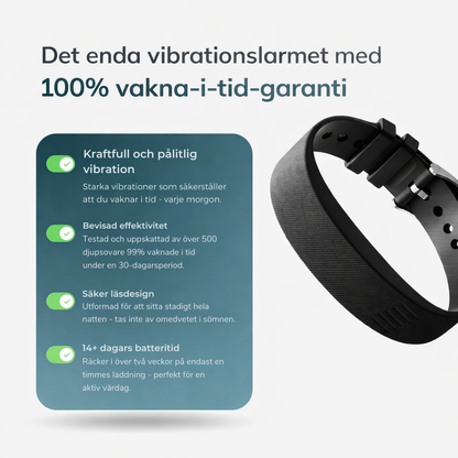 VibeVäck™ – Tyst Vibrationslarm för Lugnt Uppvaknande