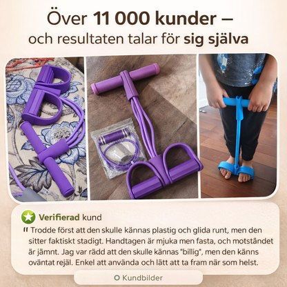 Multifunktionellt Träningsband – Motståndsband för Helkroppsträning med Fotpedal