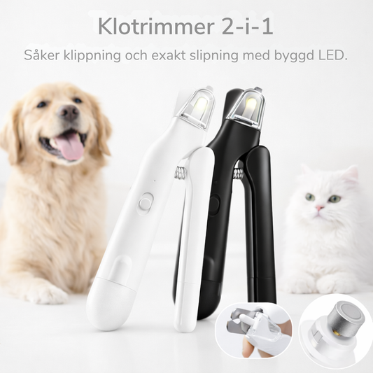 Klotrimmer med LED-ljus – Precisionstrimmer för Säker Klovård på Husdjur