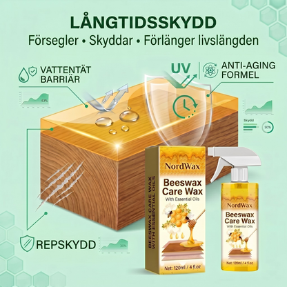 NordWax™ - Allt-i-ett bivaxspray för trävård