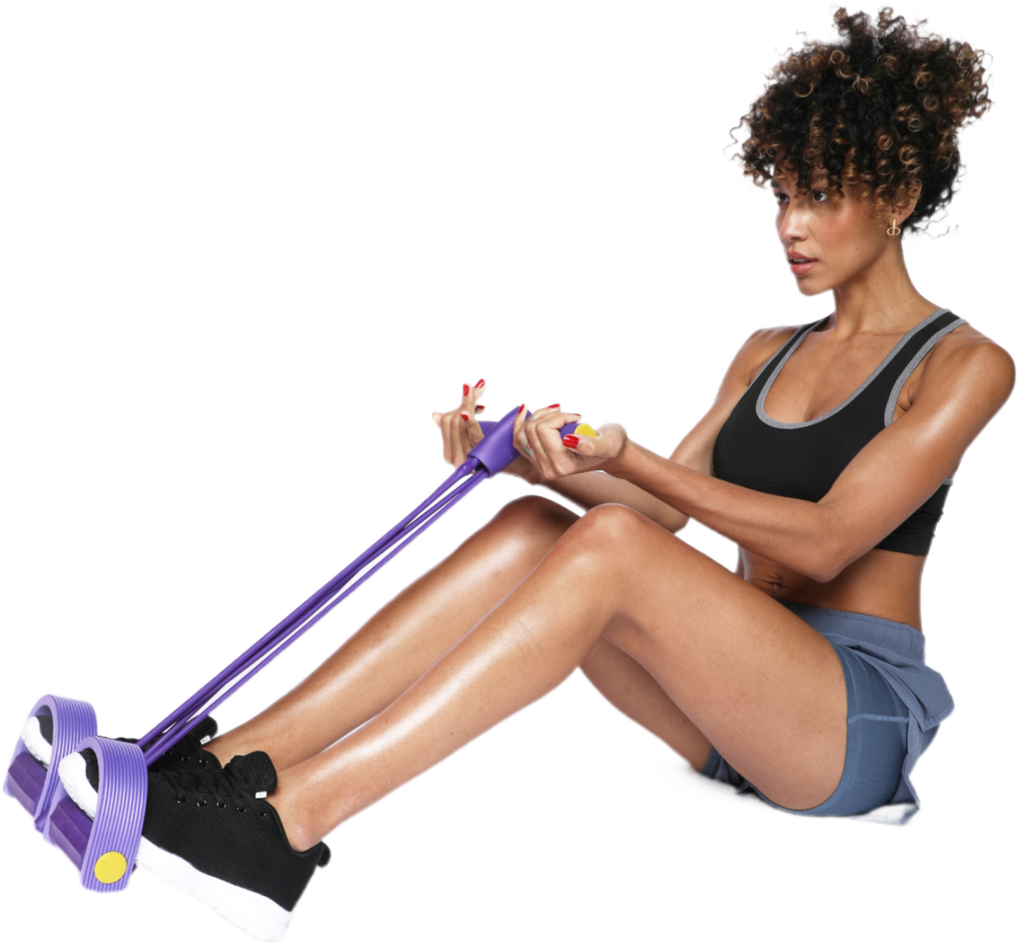 Multifunktionellt Träningsband – Motståndsband för Helkroppsträning med Fotpedal