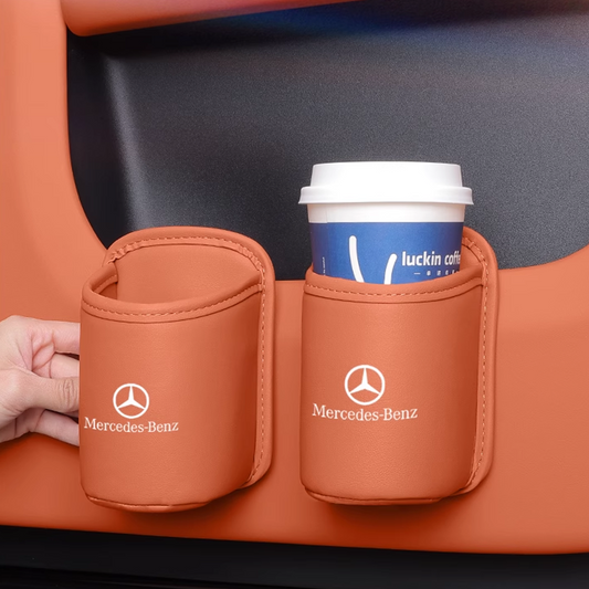 LäderHåll™ – Premium mugghållare i läder för bilen