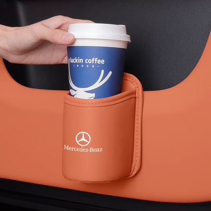 LäderHåll™ – Premium mugghållare i läder för bilen