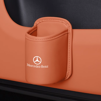 LäderHåll™ – Premium mugghållare i läder för bilen