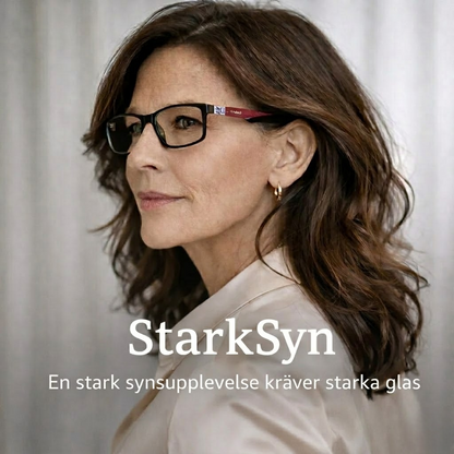 StarkSyn™ - Stabila läsglasögon med lätt båge och bifokala linser