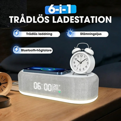 SmartStation™ – 6-i-1 Trådlös Laddstation med Flera Funktioner