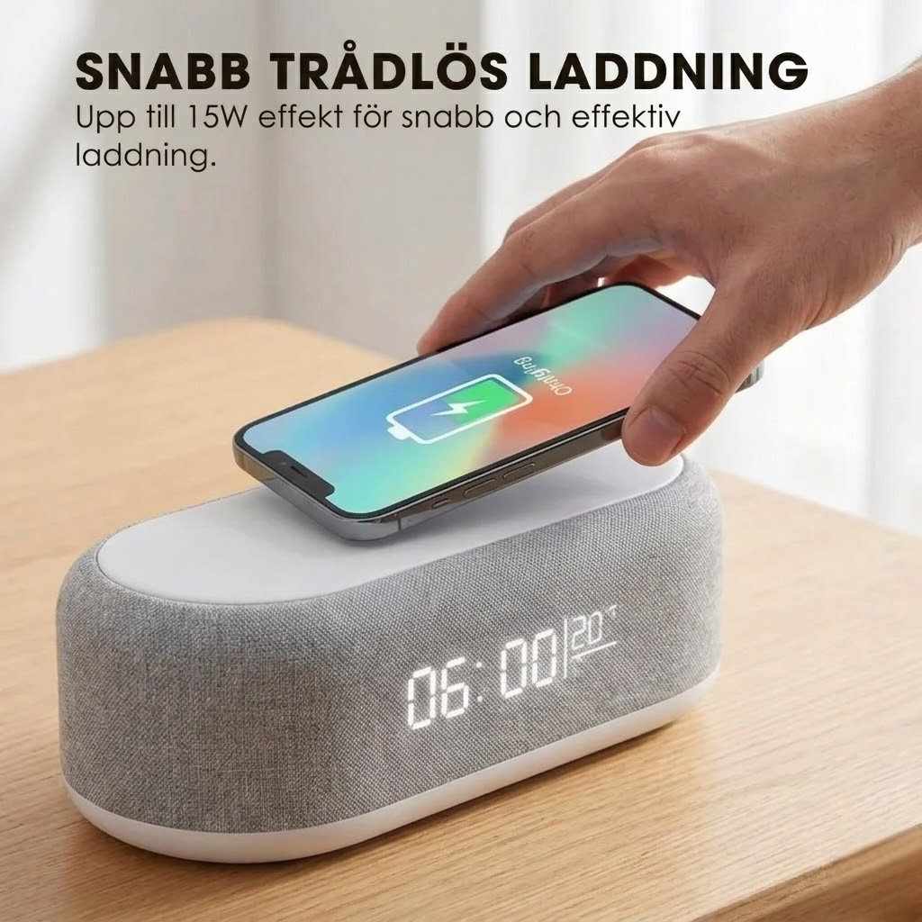 SmartStation™ – 6-i-1 Trådlös Laddstation med Flera Funktioner