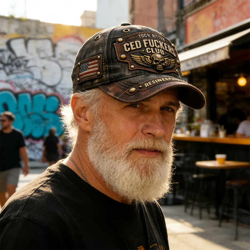 Old Fuckers Club™ Vintagekeps – Rå stil och humor