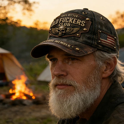 Old Fuckers Club™ Vintagekeps – Rå stil och humor