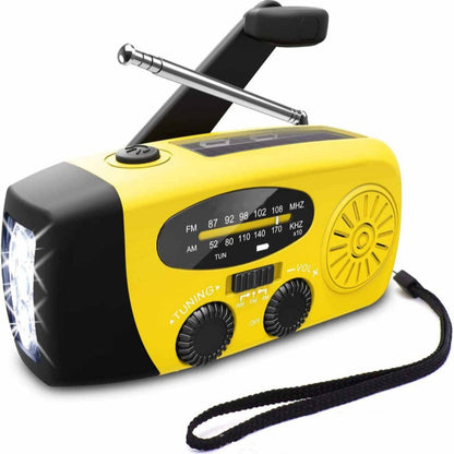Nödradio™ – Multifunktionell soldriven nödradio med laddare