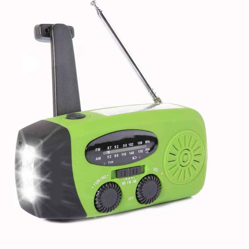 Nödradio™ – Multifunktionell soldriven nödradio med laddare