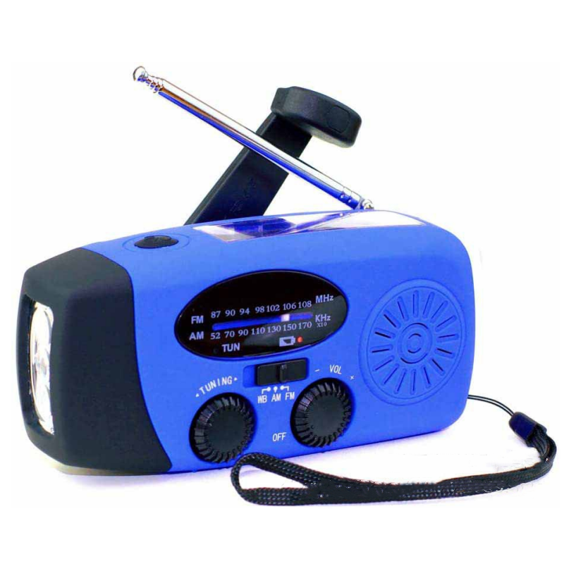Nödradio™ – Multifunktionell soldriven nödradio med laddare